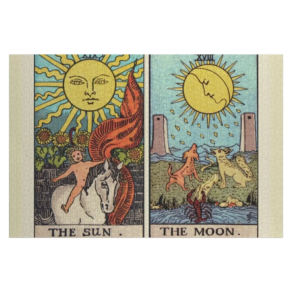 Moon & Sun Tarot Colour Jigsaw Puzzle Personalized Toy Personalised Jigsaw Puzzle