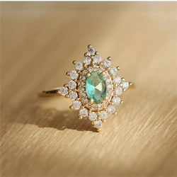 Fashion Zircon Geometric Adjustable Ring Women Stainless Steel Knockle Ring Bride Wedding Jewelry Accessories Anniversary Gift