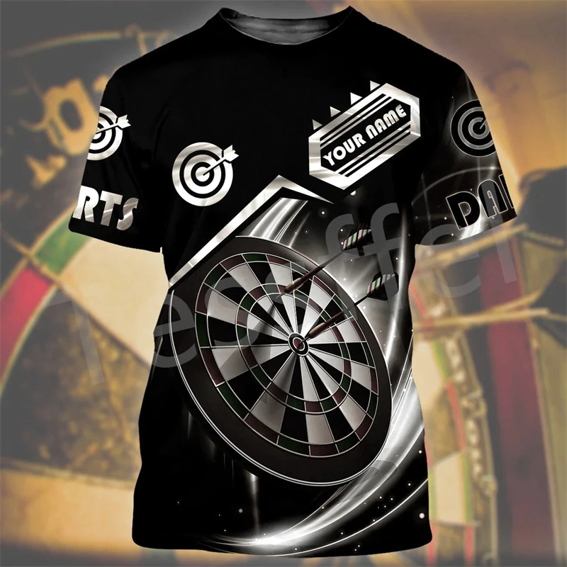 Bar Entertainment Darts Club Fun Indoor Sportwear T-shirts Summer 3D Print Harajuku Loose Daily Casual Short-sleeved T Shirt Tee