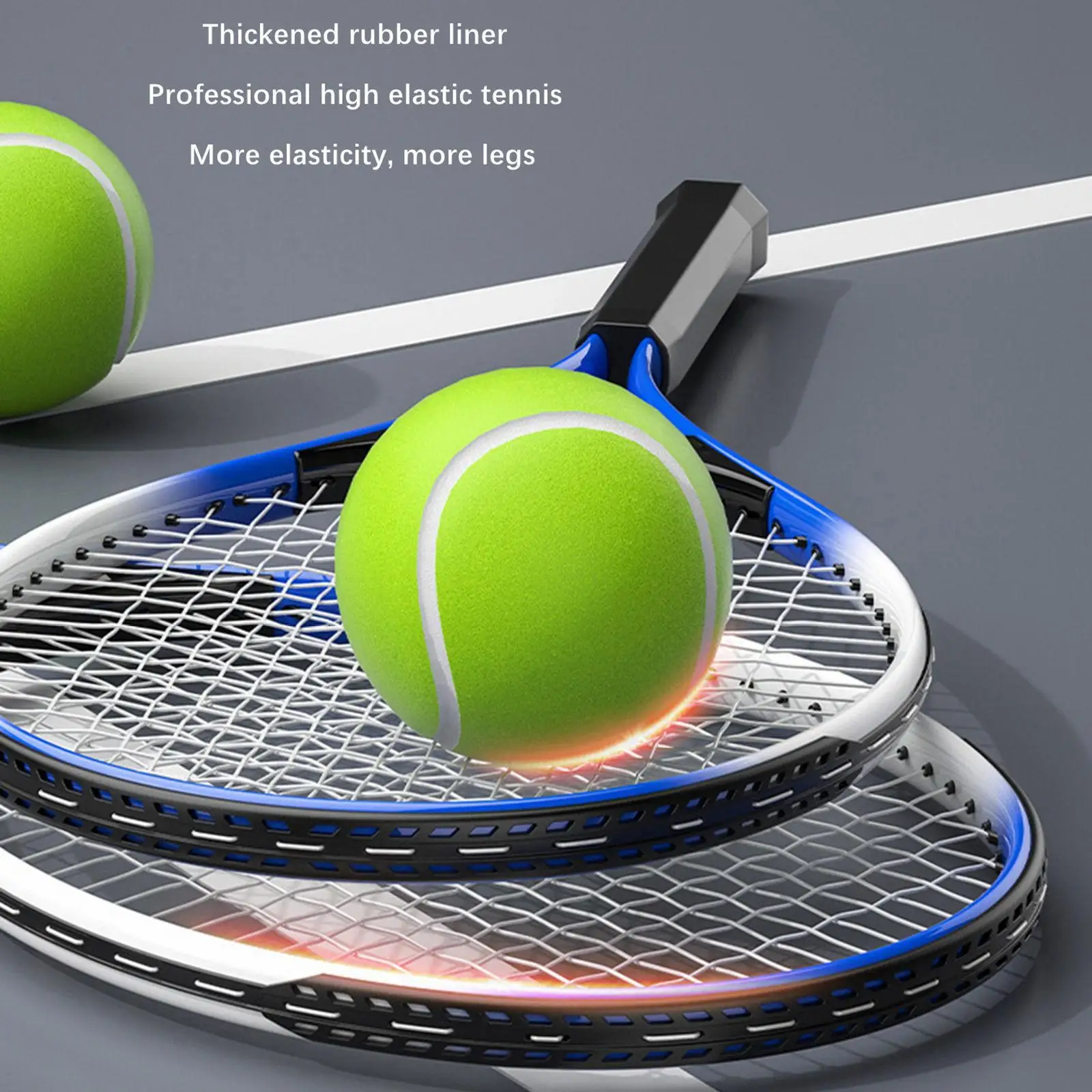 Tennis Trainer Rebound Ball Equipment Tool Professional Solo Training for Playing Exercise Kids Adults Backyard Indoor Outdoor