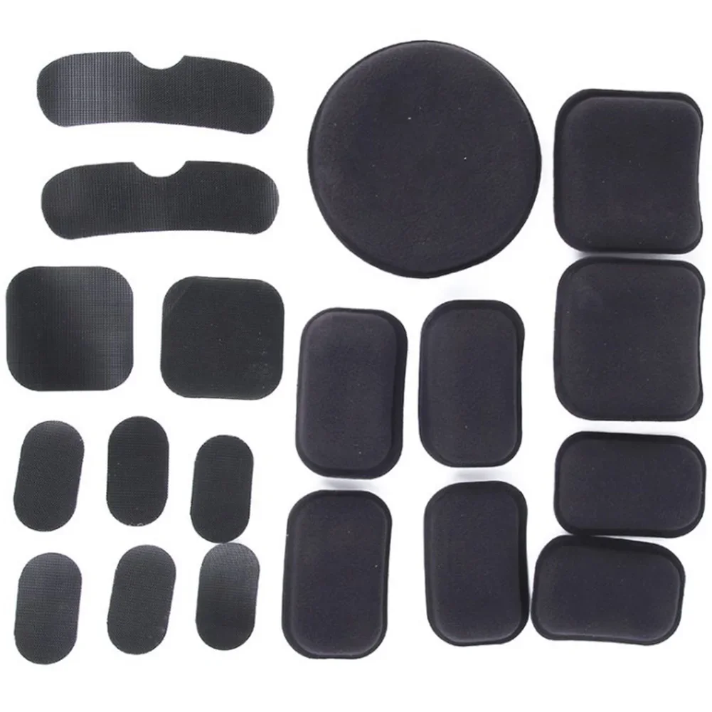 Tactical Helmet Soft Pad Durable 5/19Pcs Combat Paintball Helmet Pads Hunting Shooting Helmet Protective Pads