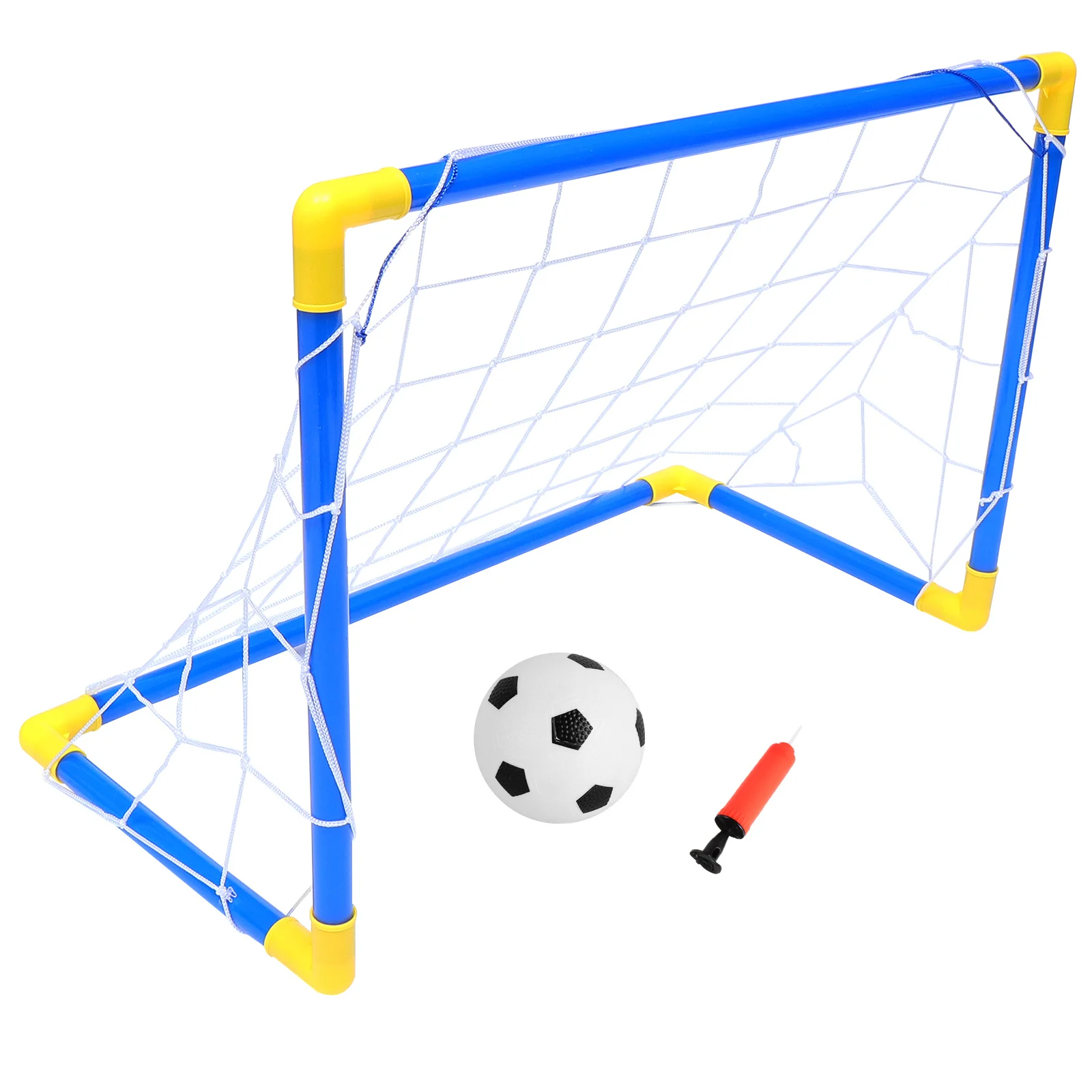 Filet de football pliable bleu pour enfants, porte de football à assemblage Portable, pour Sports de plein air, arrière-cour, Camping, entraînement de fête sur la plage