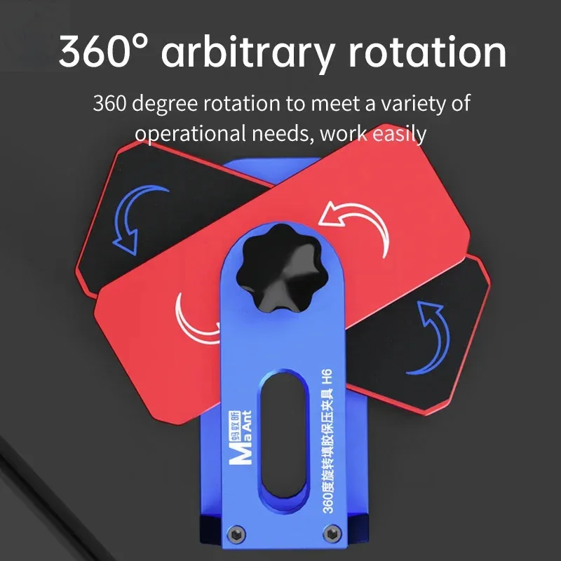 Maant H6 360° Rotatable Pressure Holding Fixture for Even Screen Fit and Precise Pressure Distribution Phone repair