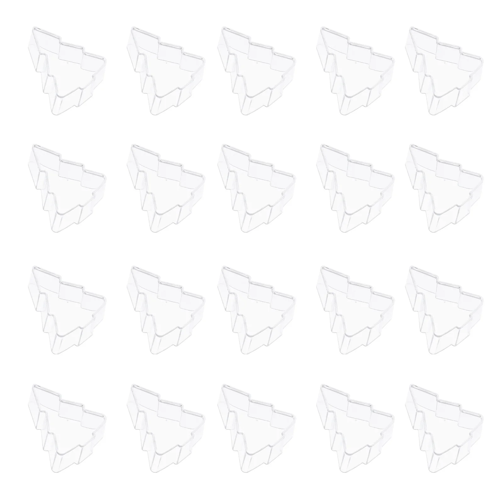 20 stücke Weihnachten Baum Glocke Tasse Flammhemmende Kunststoff Shell Diy Machen Container Für Party Dekoration Geschenk