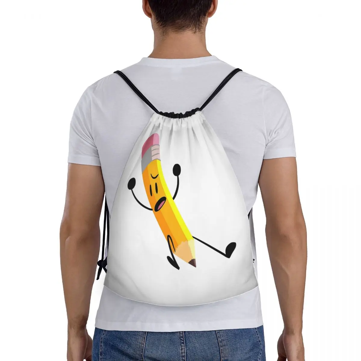 

Pencil Bfdi Backpacks Casual Portable Drawstring Bags Sports Bag Book Bags For Man Woman School