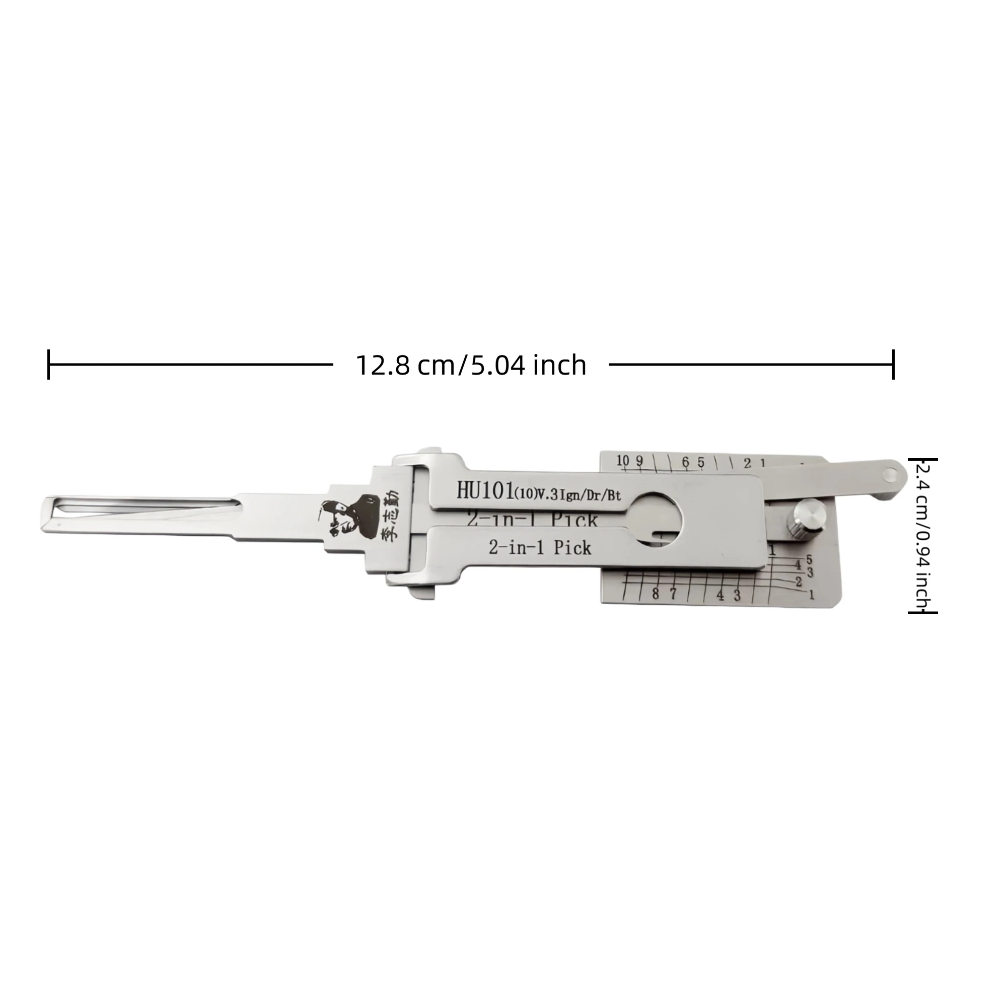 Lishi HU101(10)v.3 2-in-1 Lockpick & Decoder Vertikales Fräsen für Ford/Land Rover/Volvo Modelle – Detail 6