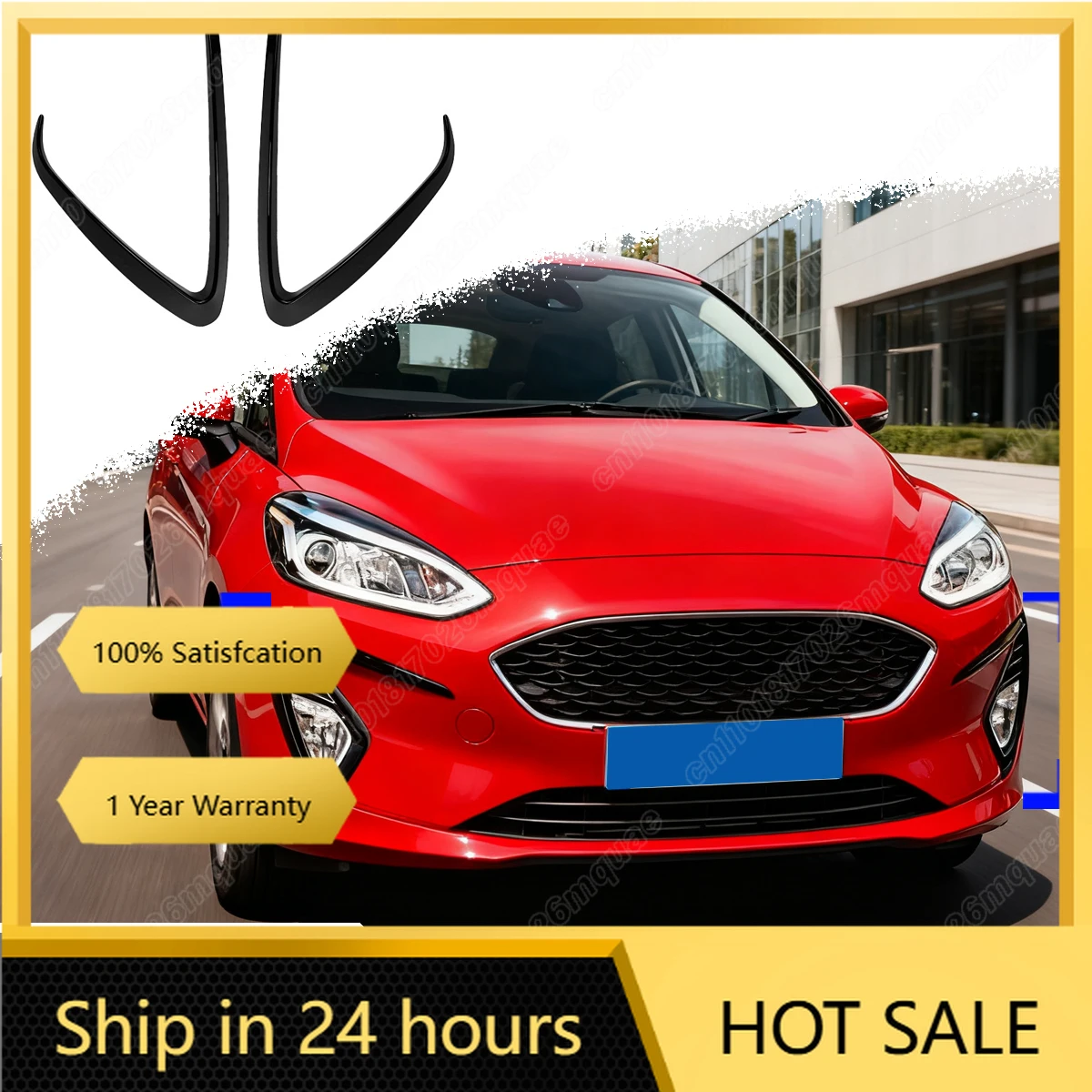 

Эмблемы для Ford Fiesta MK8 2018 2019 2020, автомобильный передний бампер, спойлер, сплиттер, боковой воздушный нож, украшение для тела, модификация