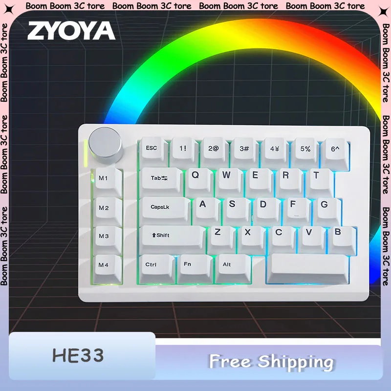 

ZYOYA HE33 Magnetic Switch Gamer Keyboard Wired 33keys Quick Trigger Mechanical Keyboards Hot Swap Rgb Fps Gaming Keyboard