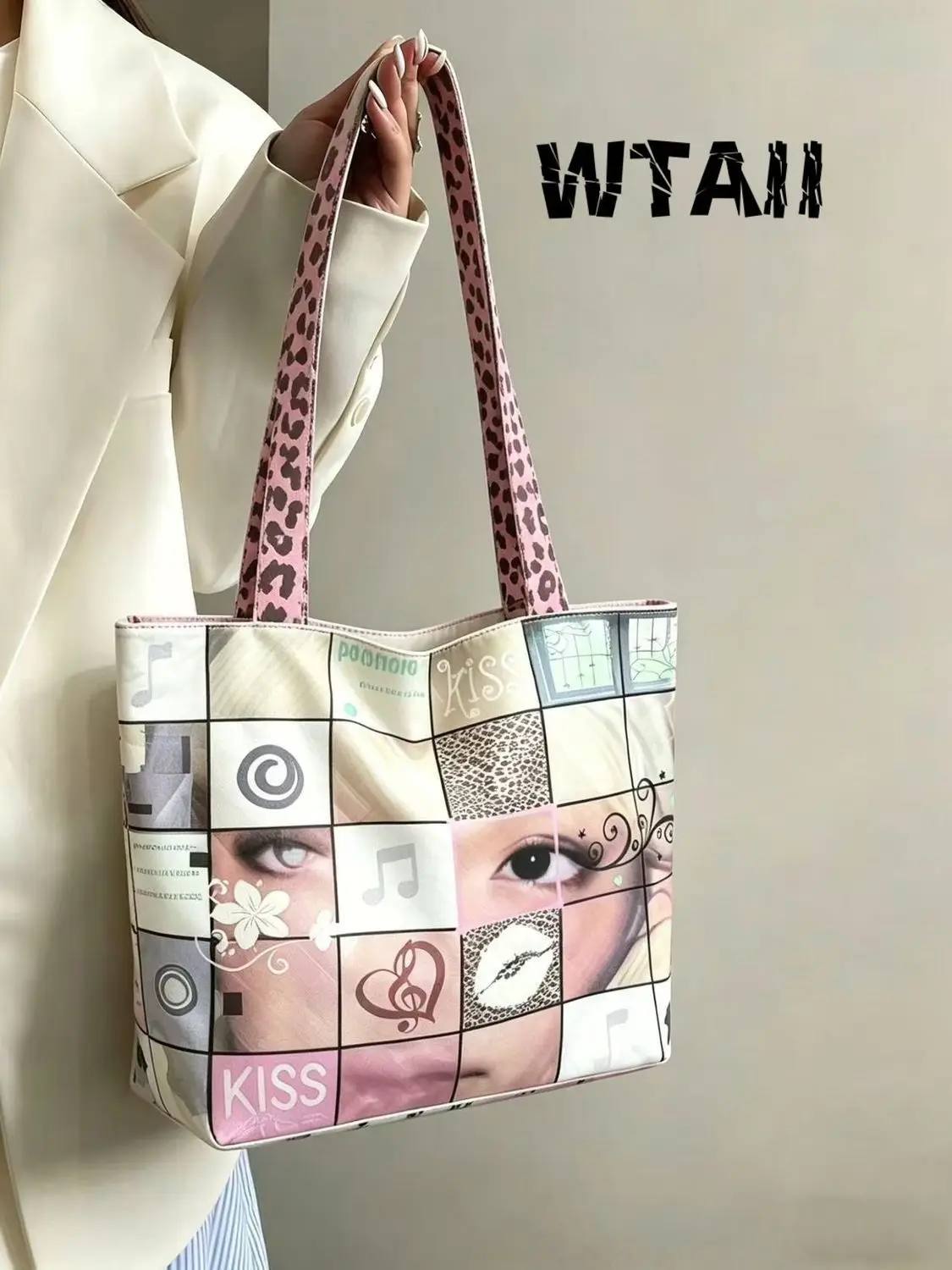 Tyvek Bag Girls Y2K 2026 New Environmentally Friendly Fashion Office Lady High-Capacity Shoulder Bag Handbag