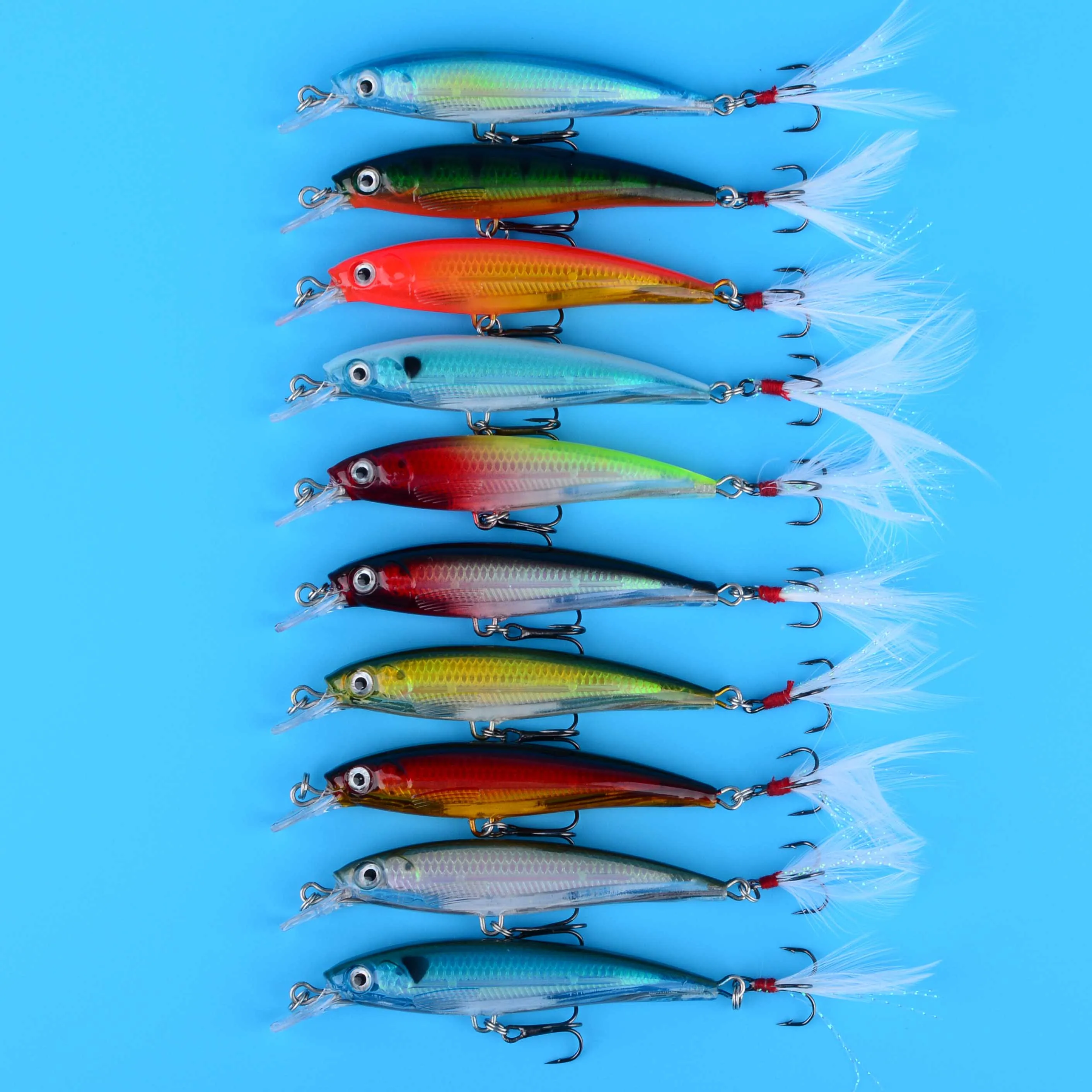 Señuelo artificial duro tipo Minnow – Crankbait para spinning - imagen 5