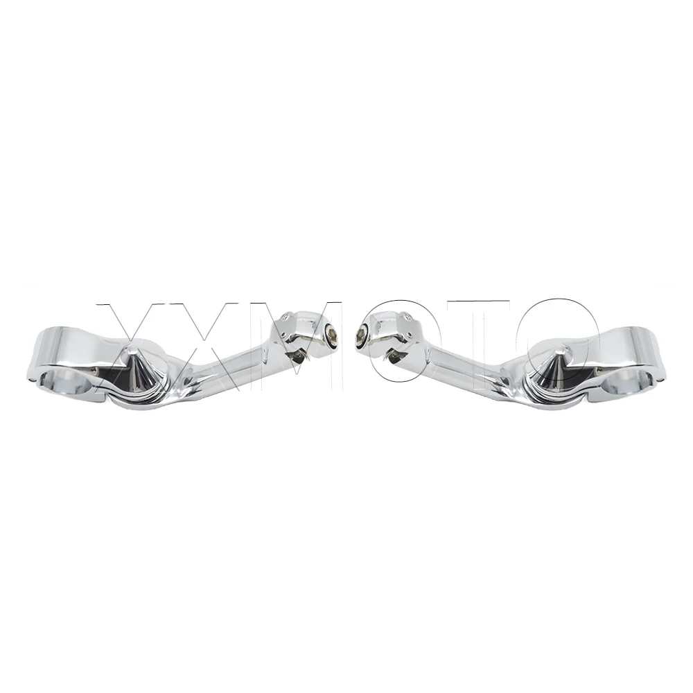 1-1/4" Motorcycle Front Foot Pegs Mount For Harley Sportster 1200 883 Road King Street Glide Highway Footrest Engine Guard