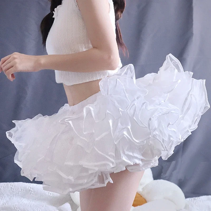 

Lolita Super Stuffed Petticoat Boneless Violent Skirt Support Soft Yarn Short Duck Butt Korea Japan New