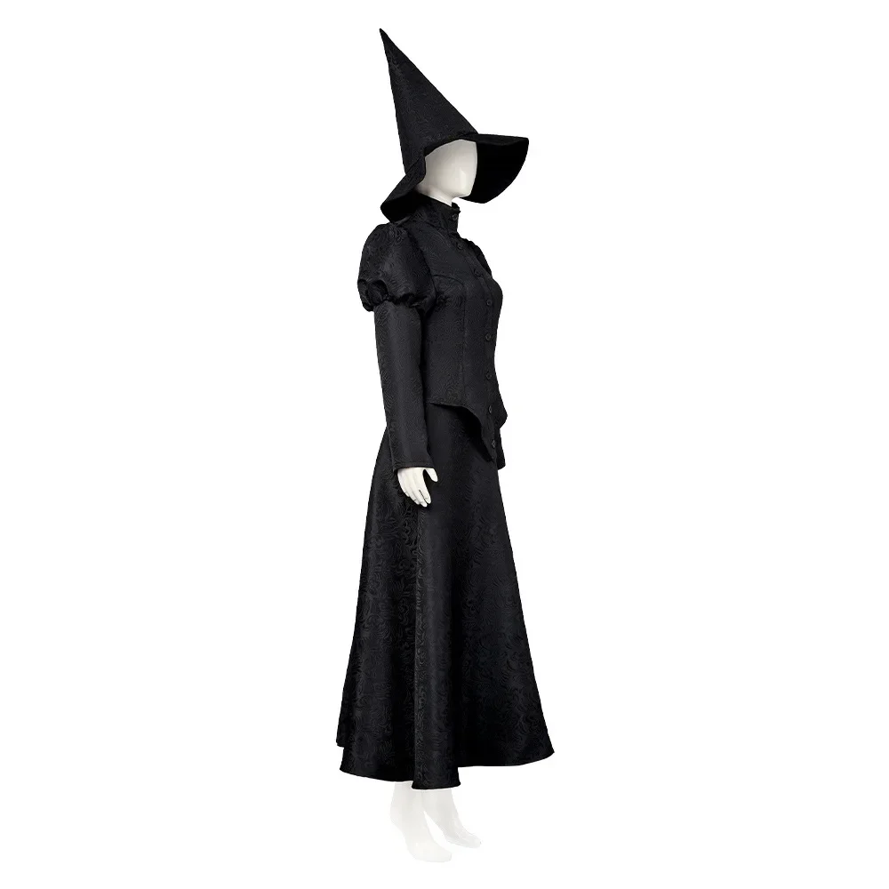 

Wicked Witch Costume Elphaba Cosplay Witch Costume Kids and Mother Evil Witch Dress with hat Men Women Hallo Cape Carnival Party