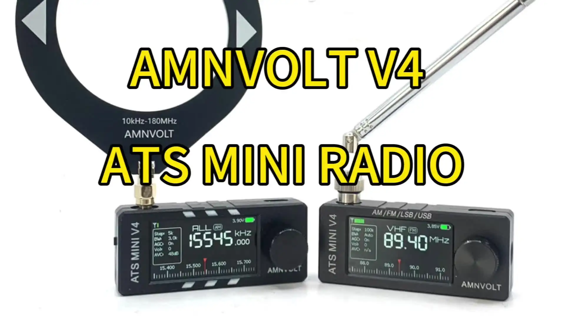 Metal Case AMNVOLT V4B ATS MINI SI4732 DSP Radio All Band FM AM