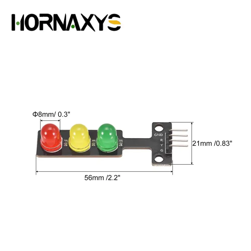 5/10pcs Mini 5V Traffic Light LED Display Module for Arduino Red Yellow Green 5mm LED RGB -Traffic Light DIY Electronic Kit