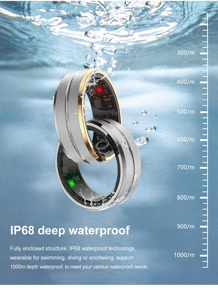 2023 New Sports Smart Ring uomo donna Activity Tracker in tempo reale frequenza cardiaca Blood oxygenMonitor modalità sportive Multiple Smart Ring