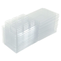 10Pcs Environmentally Friendly Wax Melt Molds Clear Empty Plastic Wax Melt Clamshells For Wickless Wax Melt Candles Boxes
