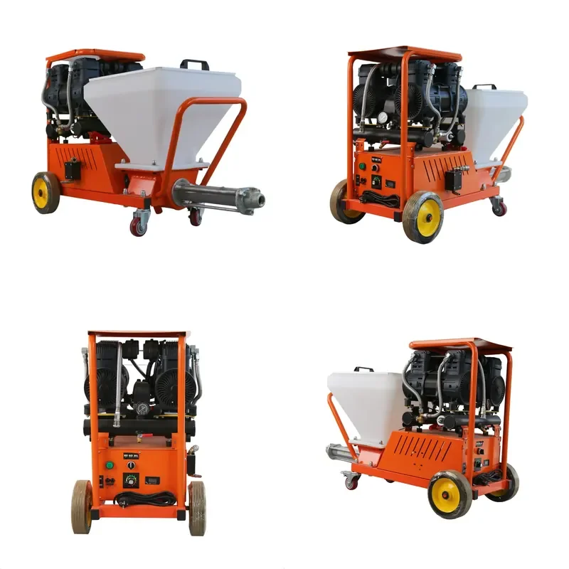Multifunctional Mortar Sprayer Air Compressor Putty Cement Grouting Sprayer 18L Min for Waterproof Coating