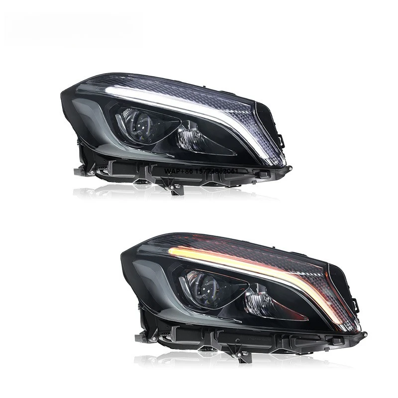 

1 Unit for 13-18 A-grade W176 Headlight Assembly A180 Modified High-end LED Daytime Running Light Lens