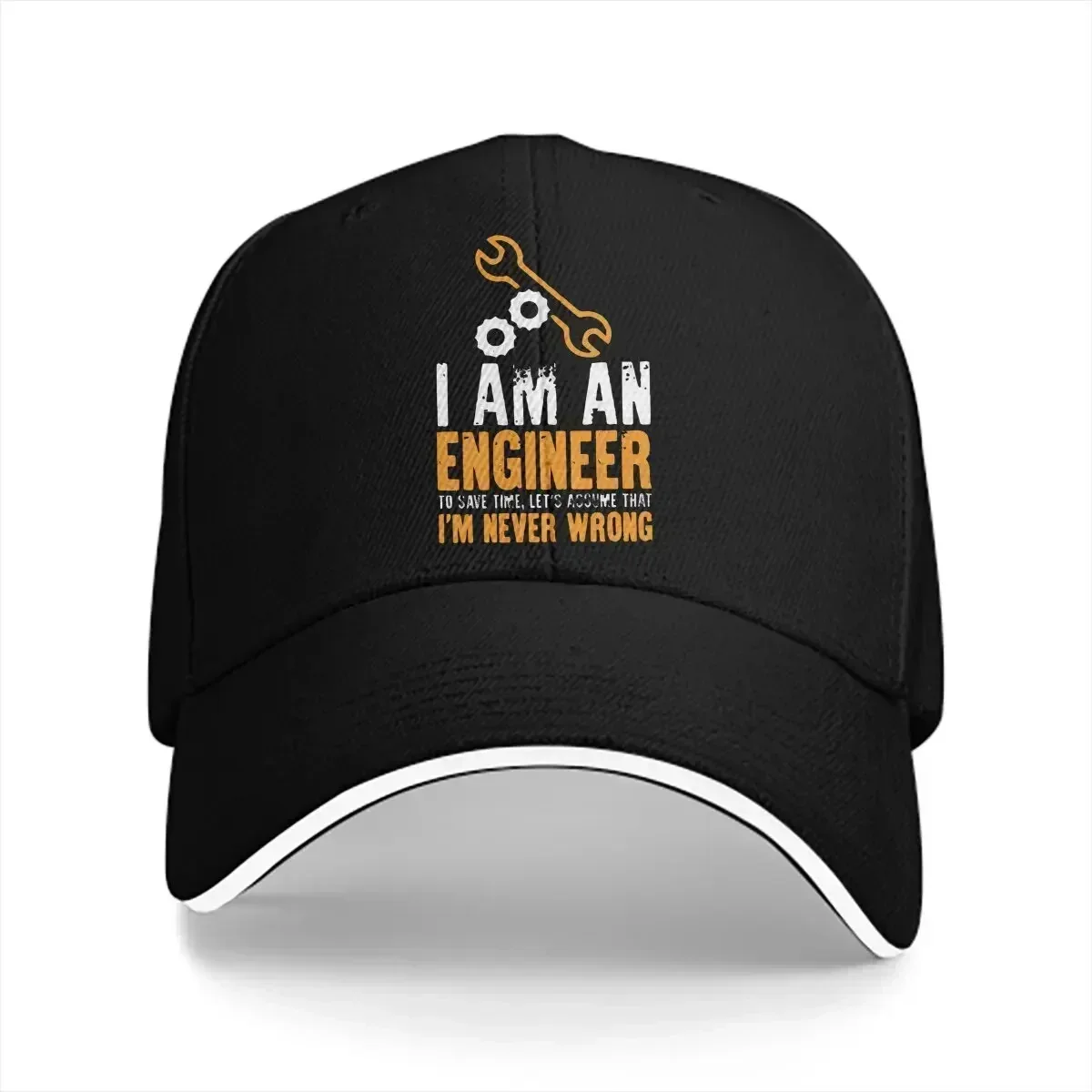 Casquette d'été avec visière pare-soleil pour gagner du temps, style Hip Hop, avec inscription « Trust Me I'm An Engineer », casquettes à visière