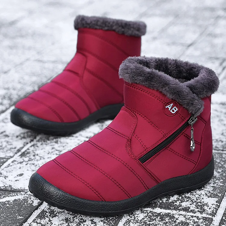 

Women's Boots Waterproof Ankle Boots Winter Insulated Snow Boots Zipper Winter Boots 2023 Luxury Designer Heel Insulated Boots