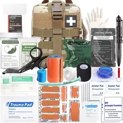 74-delige Ifak Trauma Kit Upgrade tactische EHBO-benodigdheden met Molle Pouch Rip Away voor Survival Camping