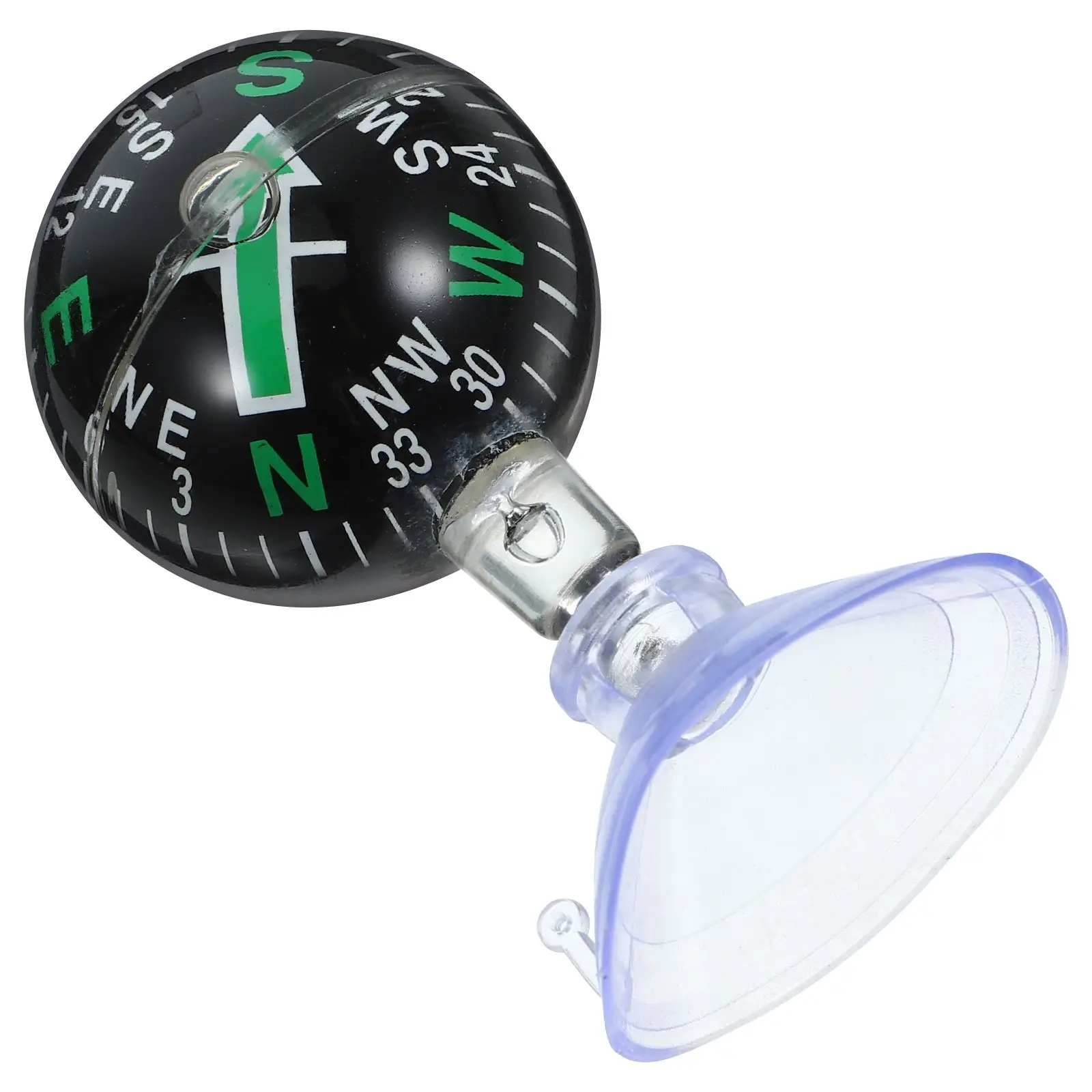 

Car Guide Ball 38mm Green Spherical Compass with Suction Cup for Dash Mount Marine Use Small Boat Car Accessories