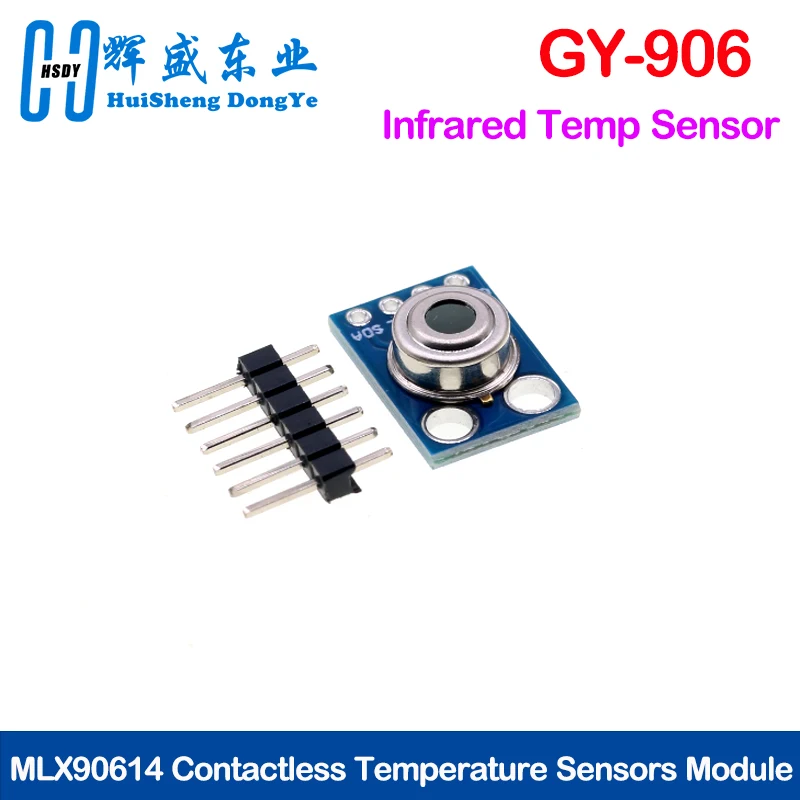 1/3pcs MLX90614 GY-906 Infrared Temp Sensor – Non-Contact IR Module with I2C for Arduino, Medical & Industrial Use