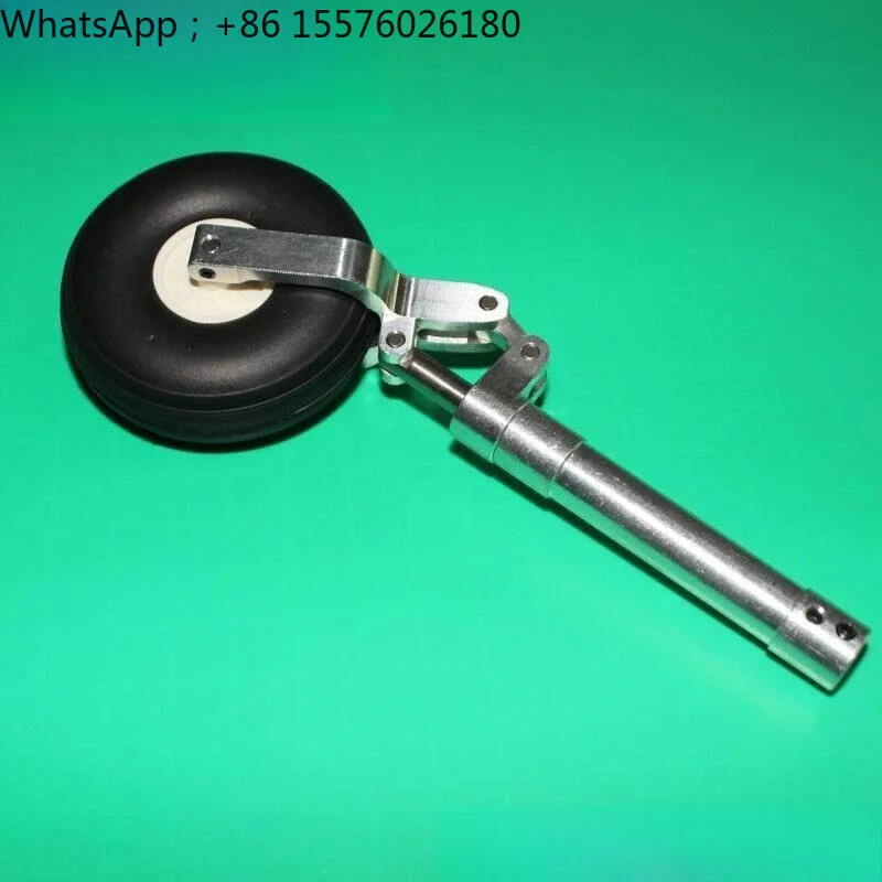 High Quality RC Airplane Parts 95-175mm Single Wheel Damping Shock Absorbing Landing Gear with PU Wheel
