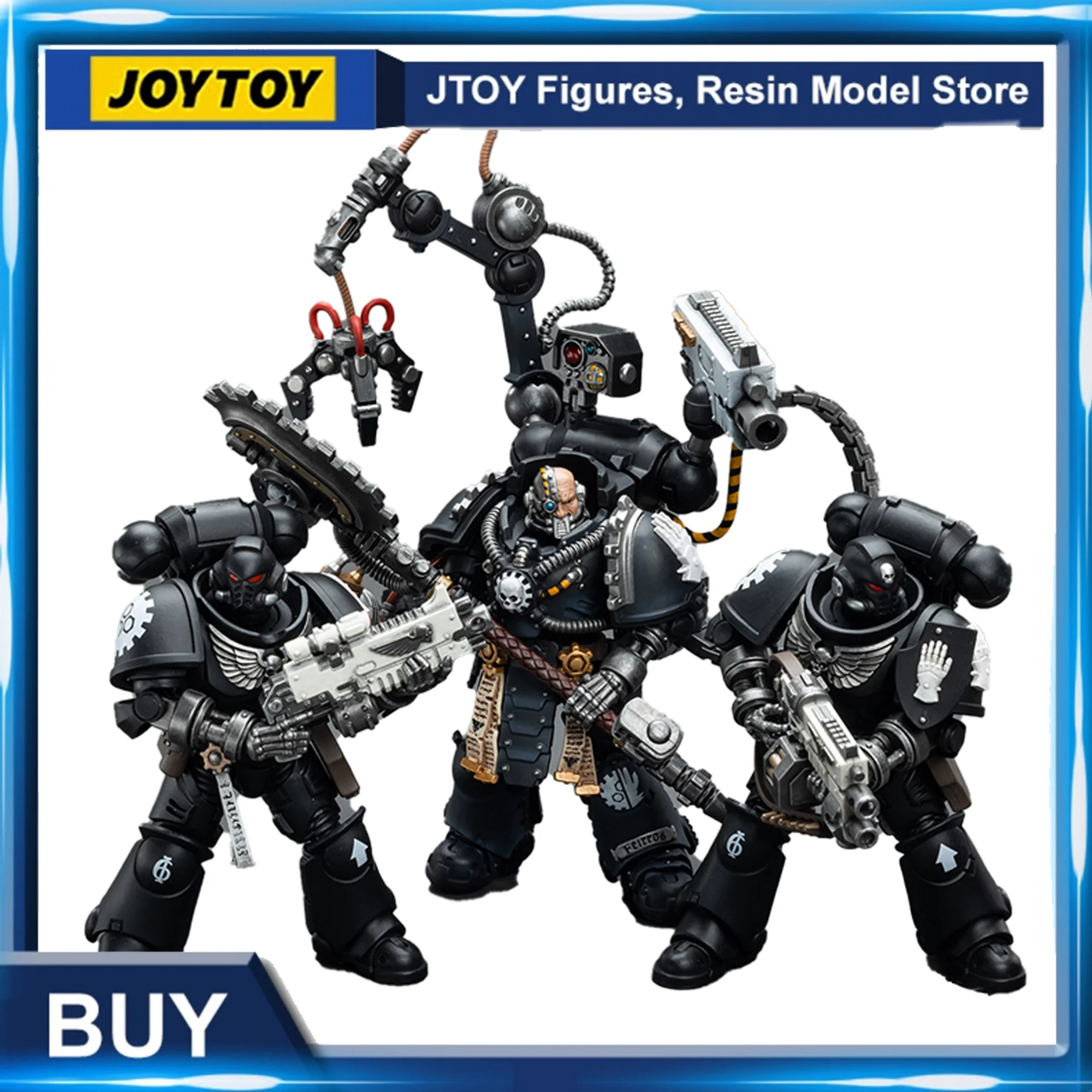 

[IN-STOCK] JOYTOY Warhammer 40K 1/18 Action Figures Iron Hands 3PCS Anime Collection Model Toy For Gift Free Shipping