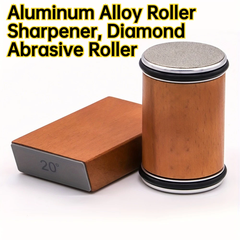 Aluminum Alloy Diamond Sand Roller Sharpener, Rolling Sharpening Tool