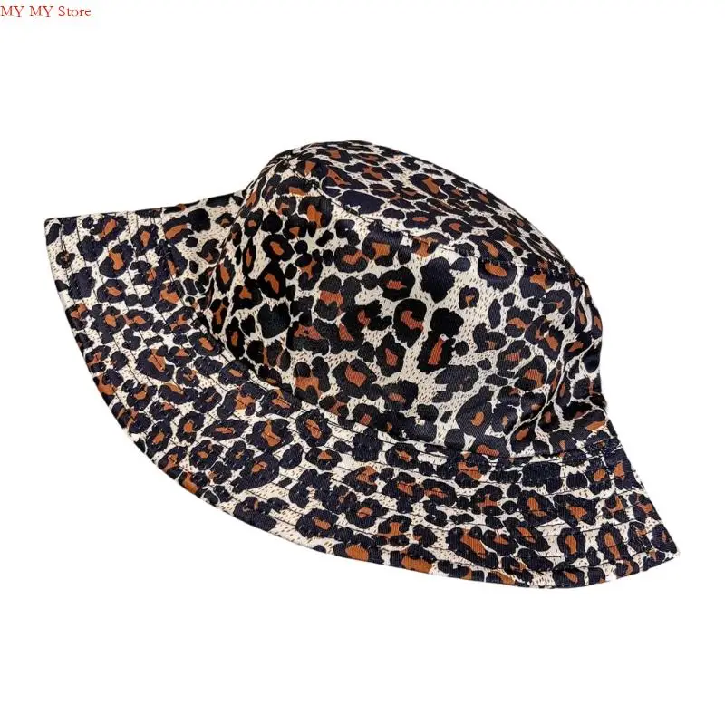 N1HE قبعة دلو مزدوجة الجوانب مع قبعة مطبوعة على شكل حيوانات تحجب الشمس للنساء، قبعة مرنة قابلة للطي، ملحقات مهرجان الموسيقى