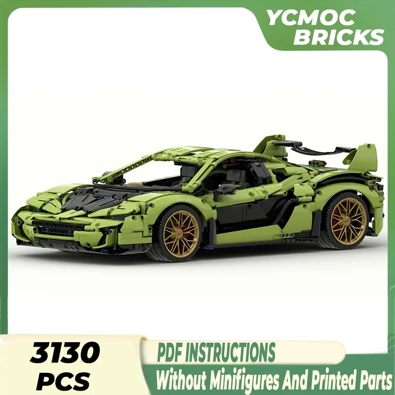 Moc blocos de construção supercar modelo velocidade campeão tijolos técnicos diy montagem brinquedos construção para crianças presentes do feriado