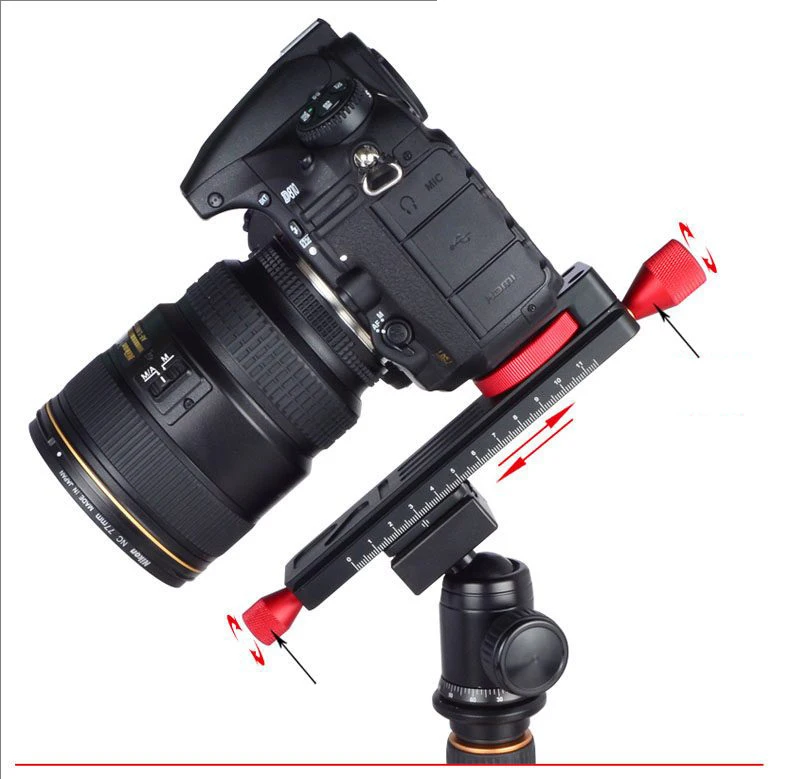

Macro photography dedicated pan-tilt quick release plate bracket gear slide rail Mini macro photography guide rails