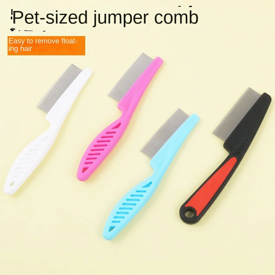 Pet Comb Narrow Distance Comb Dog Cat Beard Mouth Hair Dense Tooth Small Face Comb Cleaning Comb Flea Comb Row Comb