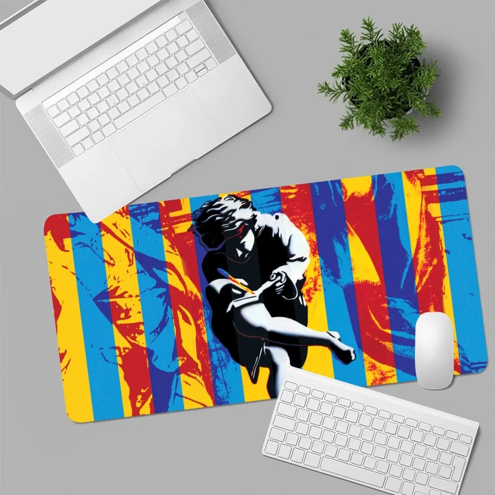 Rock Band Guns N Roses Use Your Illusion I Mousepad Computer Laptop Gamer Pad PC Gaming Accessories Desk Mats