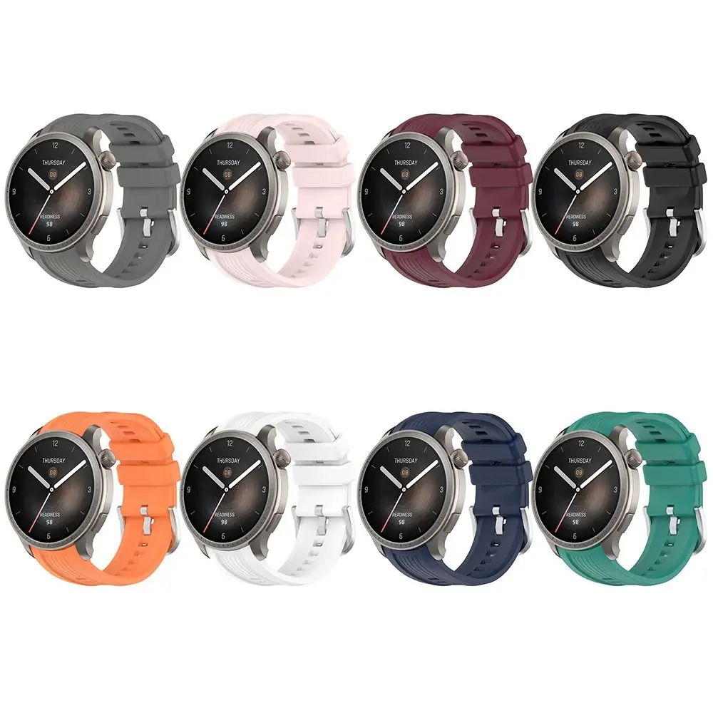 Soft Replacement Silicone Strap Watchband Smart Watch Wristband Silicone Accessories Bracelet for Amazfit Balance