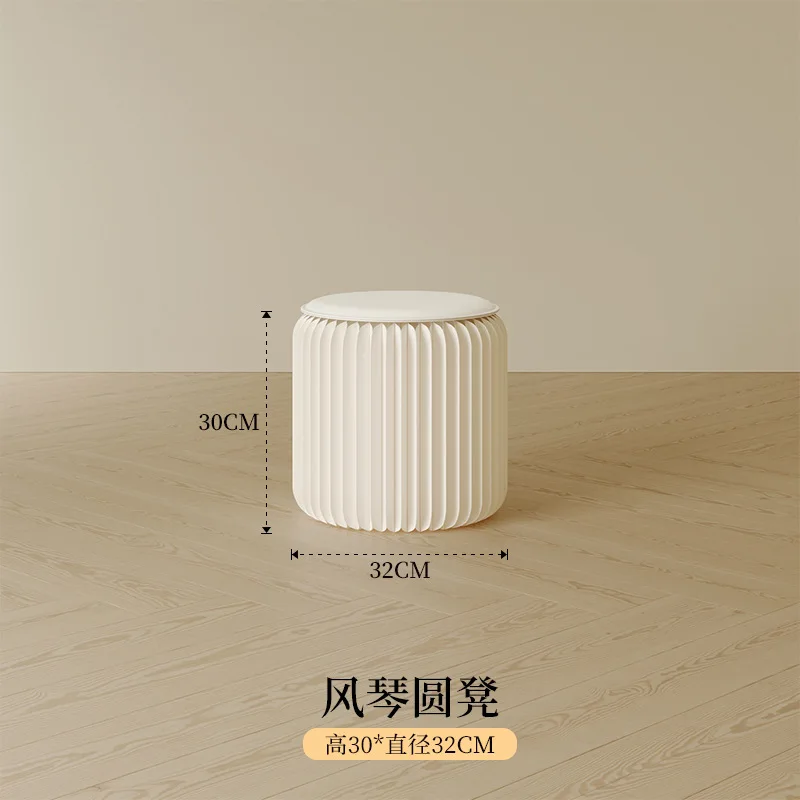 Cross-border quality portable folding paper stool living room small stool paper foldable storage light luxury small business