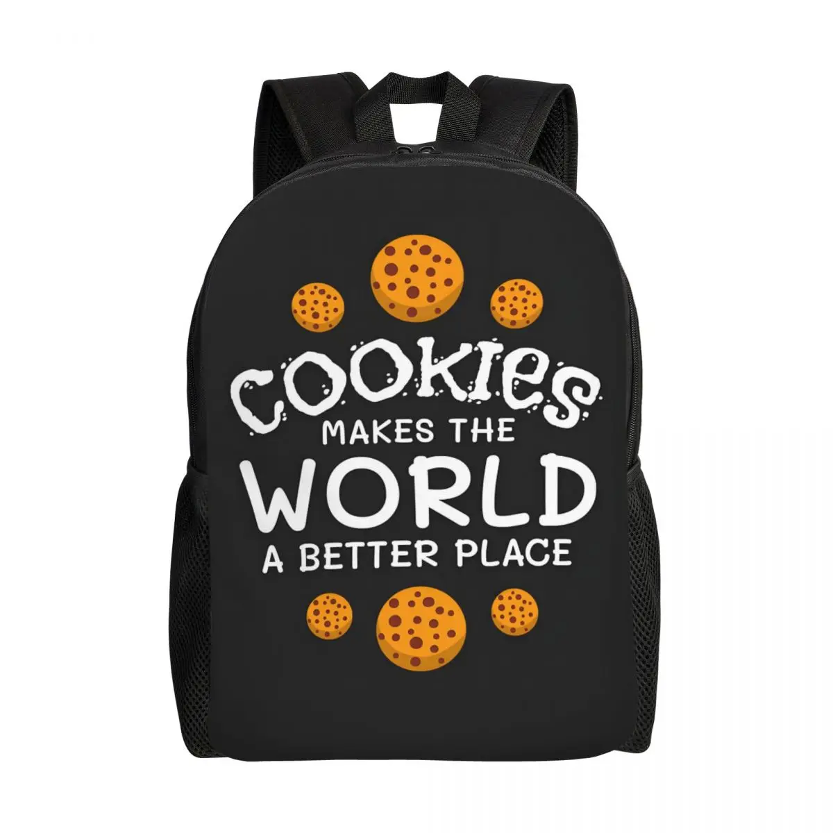 Custom Cookie Baking Cookies Baker Candy Backpacks for Women Men Water Resistant School College Monster Bag Printing Bookbag