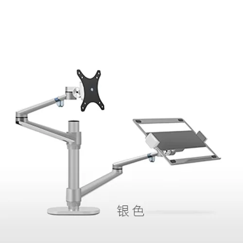 Monitor Ganda Arm Monitor Laptop Desktop Arm Mount Desktop Lcd Dapat Disesuaikan Dudukan Meja 10 Sampai 17 Inci Laptop 17 "-32" Monitor CN;GUA