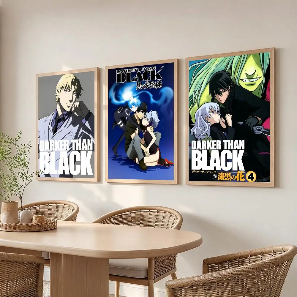anime Darker than Black Poster Poster HD Frameless Creamy Style Home Decor Wall Art for Living Room Bedroom Gift