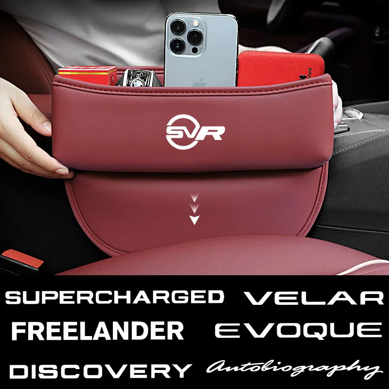 

Multifunction Car Seat Gap Organizer Storage Box Pocket Wallet Universal For Land Rover SVR Sport Range Rover Velar Evoque Auto