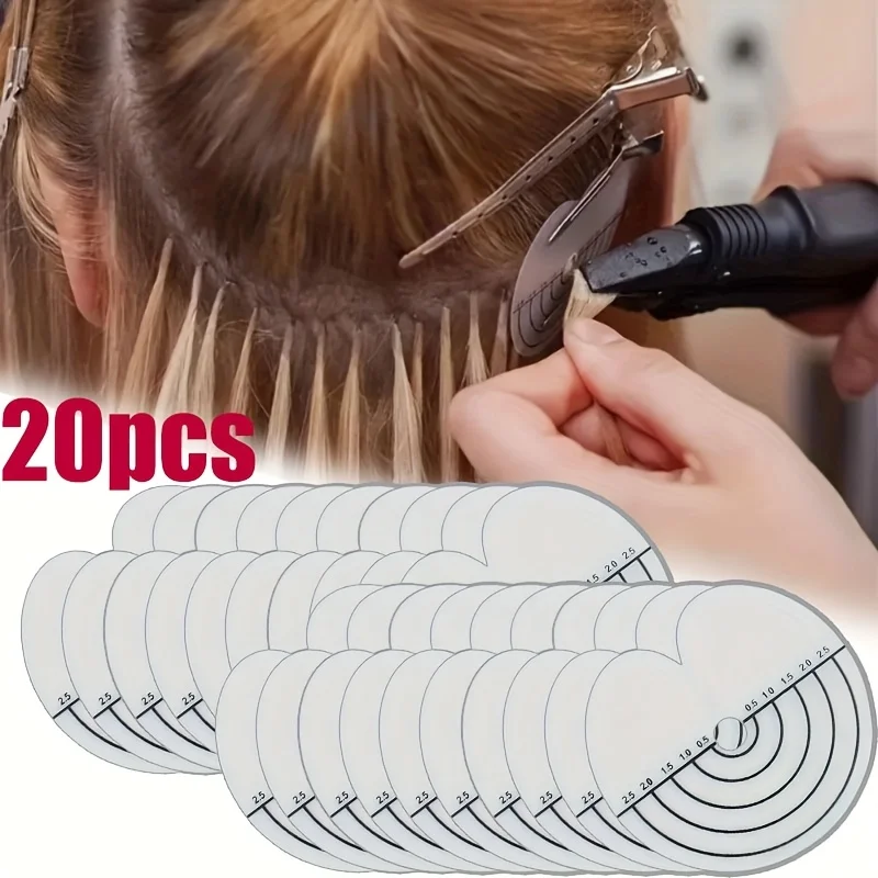 

20Pcs Useful Hair Extension Wig Tools Heat Protector Shields For Hair Extension High Quality Connector Sheet