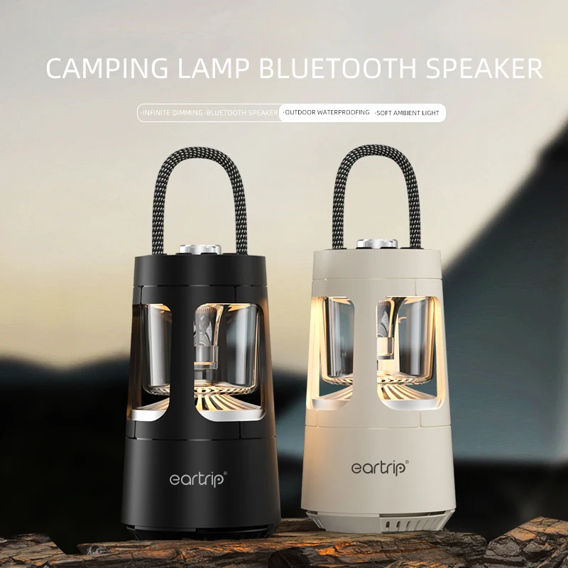 Eartrip QD08 Illuminazione da campeggio esterna Altoparlante Bluetooth, batteria a lunga durata