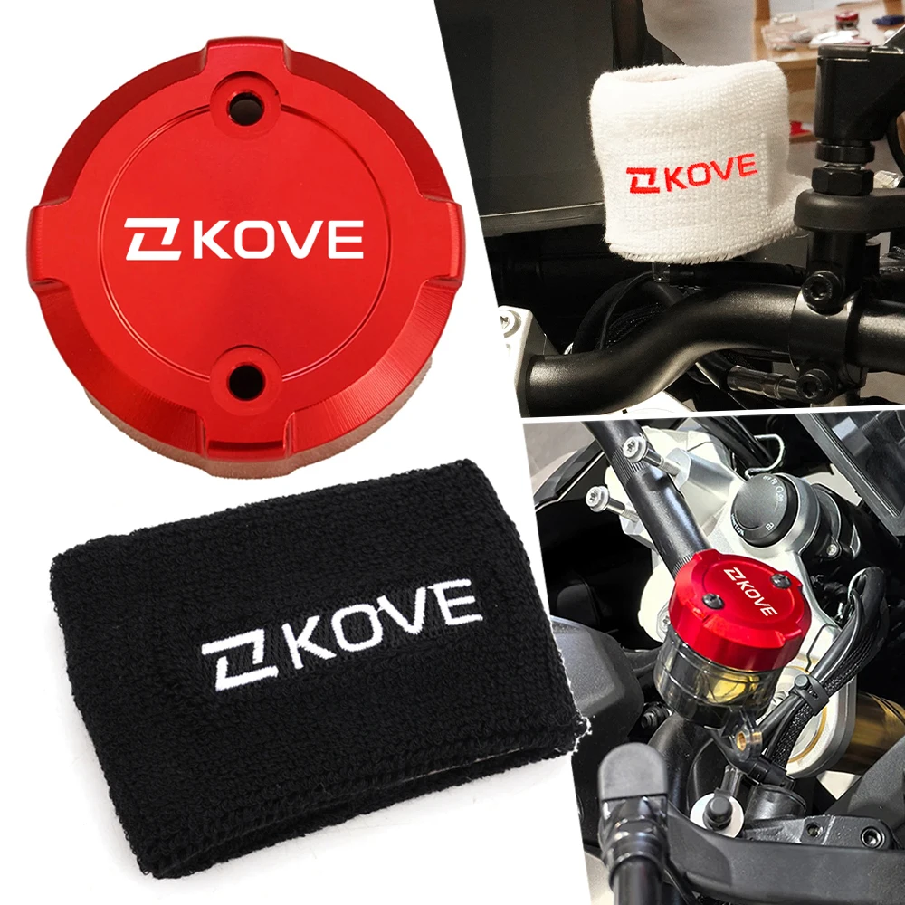Für KOVE 800X Pro (nicht Rally) 2025 2026 Motorradzubehör: Abdeckung für den vorderen Bremsflüssigkeitsbehälter, Öltanksocke – Detail 1