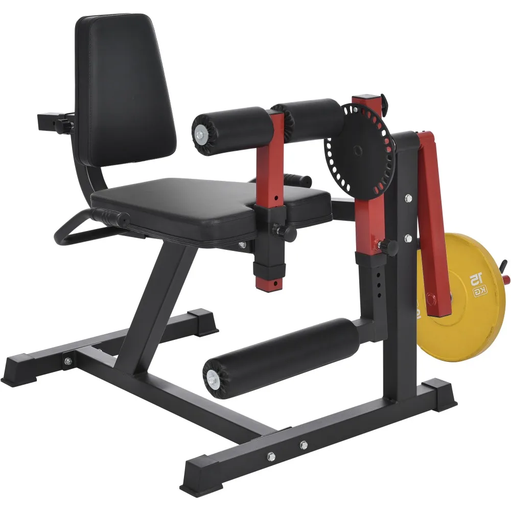 Leg Extension and Curl Machine -Leg Exercise Machine with Adjustable Seat Backrest and Rotary Leg Extenstion Adjustable Leg Curl