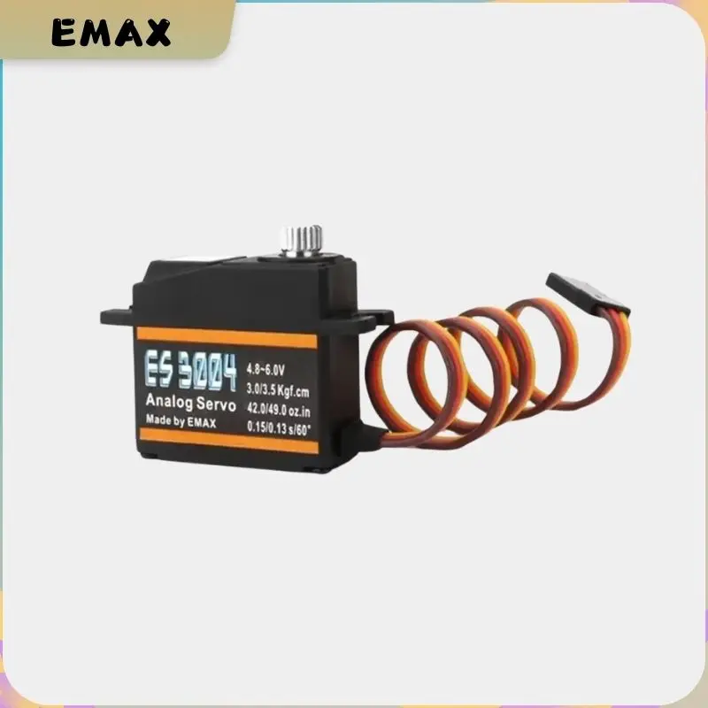 EMAX Novo ES3004 20g 3.5kg 0.13sec 23T Metal Gear Servo Analógico Para Avião RC ES3104 atualização
