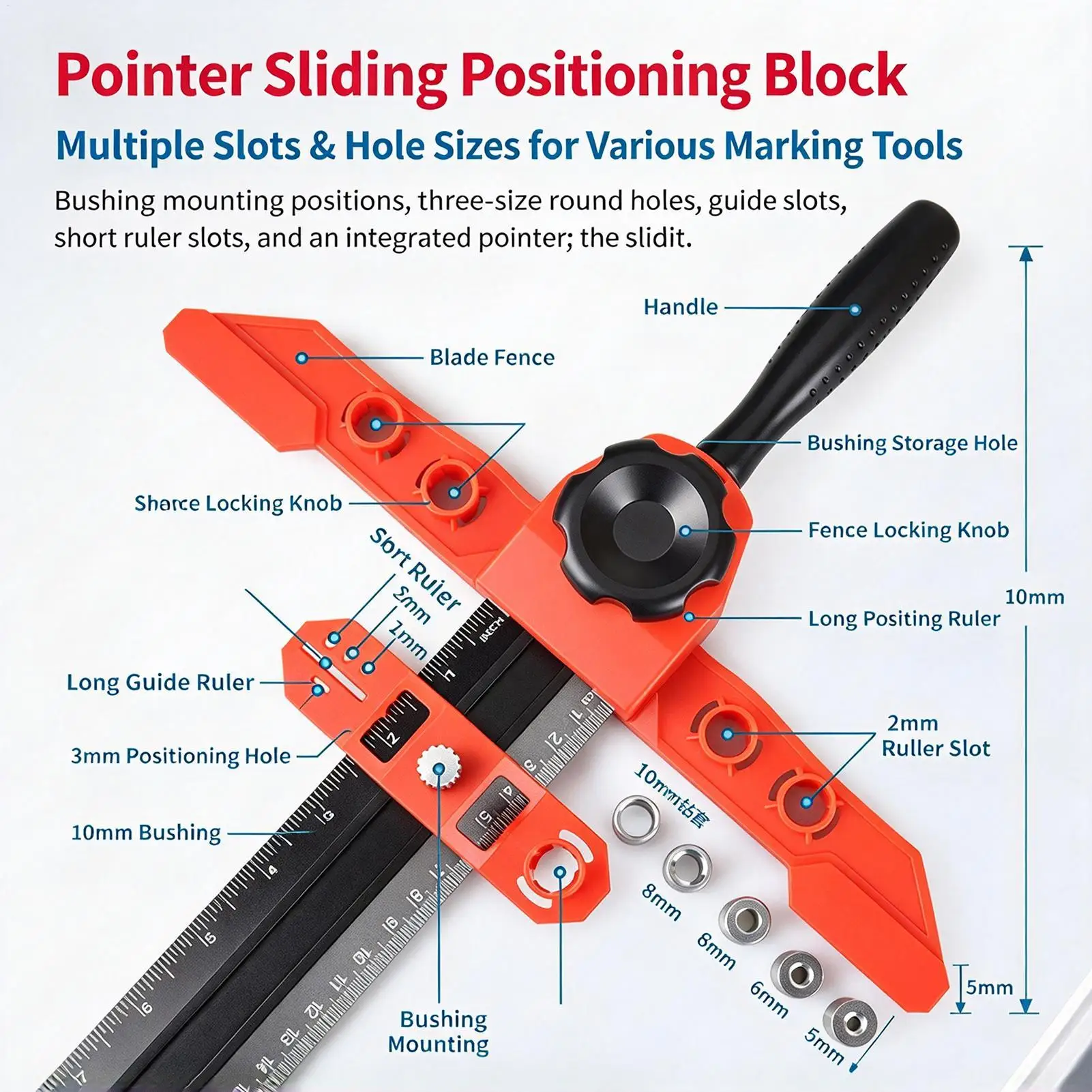 Woodworking Scriber Square Tool Adjustable Scribing Angle Guide Woodworking Position Square For Carpentry Drafting Contractor