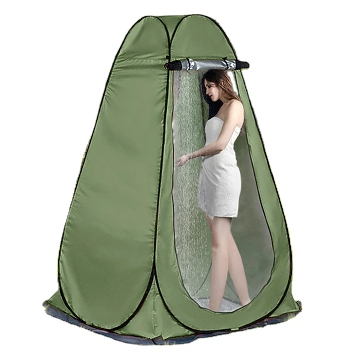 

Portable Automatic Outdoor Patio Bathing Shower Tent Fast Open Easy Folding for Camping Parties Locker Rooms Restrooms Washrooms