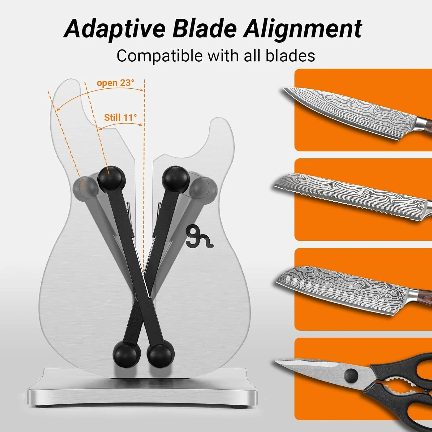مبراة سكاكين احترافية للمطبخ، مبراة شفرات 3 أكشن مع كربيد التنغستن، مصقولة تلقائية قابلة للتعديل · شعبية جديدة #4